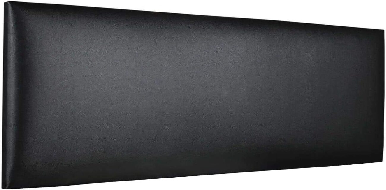 Plain Upholstered Headboard – Minimalist Faux Leather Design with Practical Comfort
