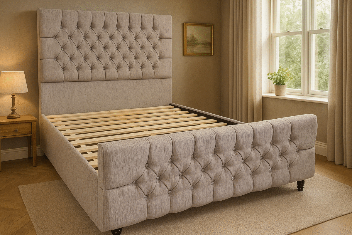 Savannah Upholstered Bed Frame – Elegant Luxury with Timeless Appeal