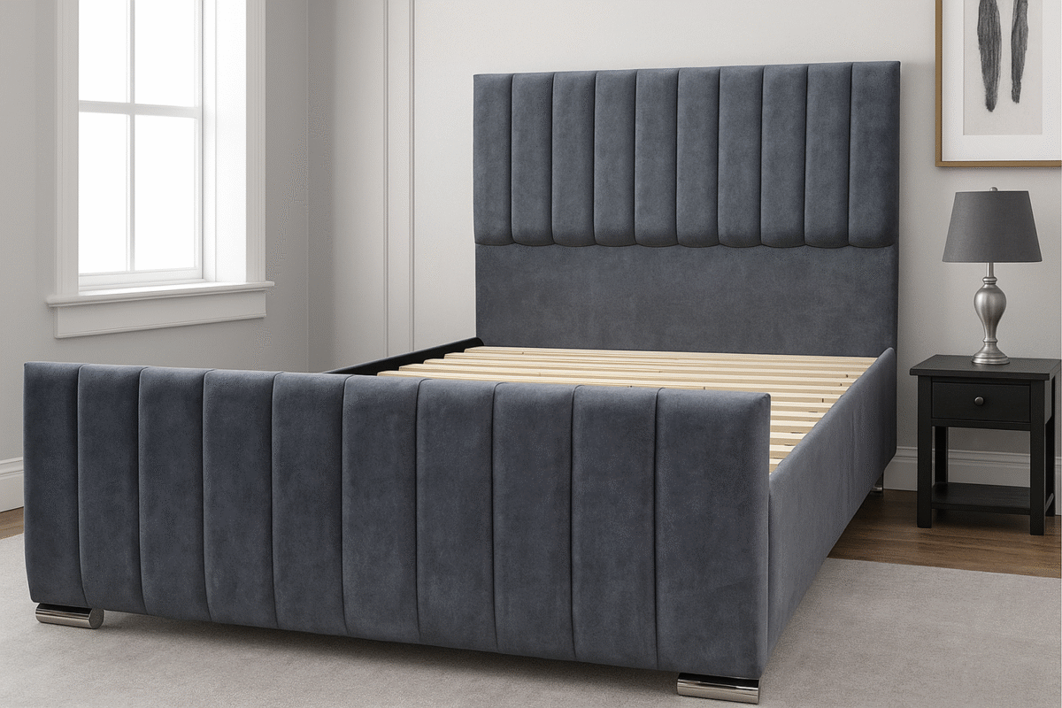 Lino Upholstered Bed Frame – Clean Minimalism Meets Lasting Comfort