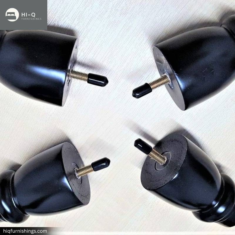 Furniture Legs with Plate | Wooden Legs for Sofa, Chair & Bed UK